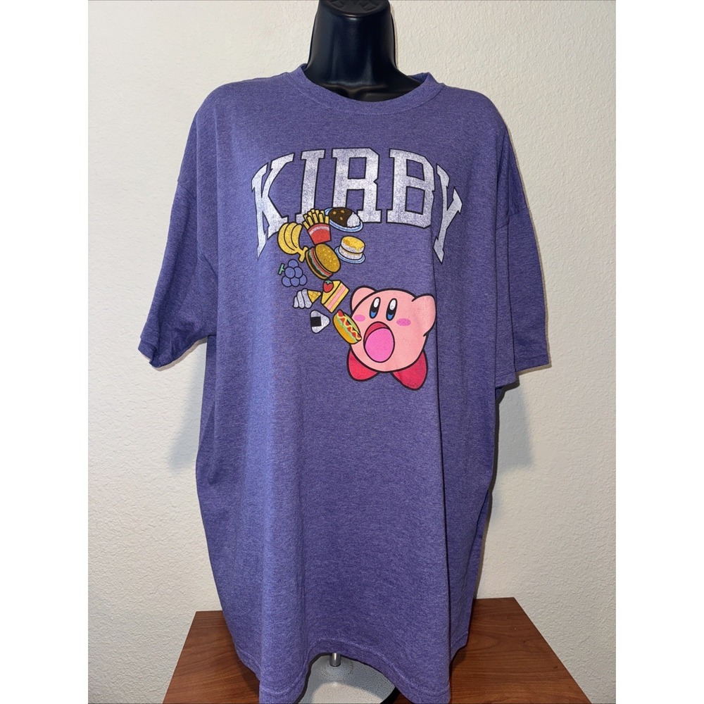 Nintendo Kirby Purple T-shirt XL Unisex Short Sleeve Graphic Tee Y2K Vintage 90s